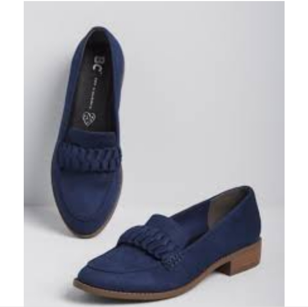 BC blue loafers